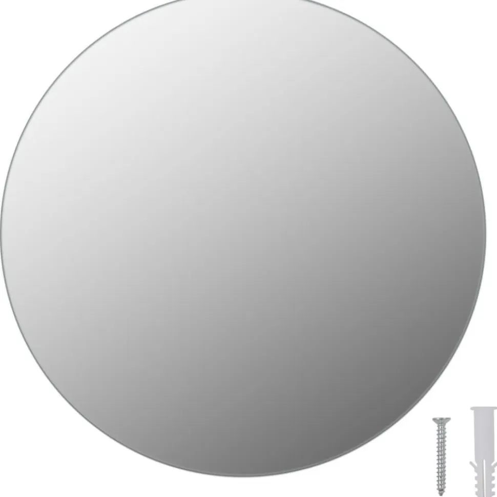 Kehyksetön peili pyöreä 30 cm lasi