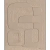 Kehystetty taulu Home4You 80x100 cm, vaaleanruskea muotoaihe, beige