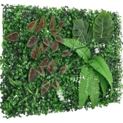 Keinotekoinen kasviaita 24 kpl vihreä 40x60 cm (66649)