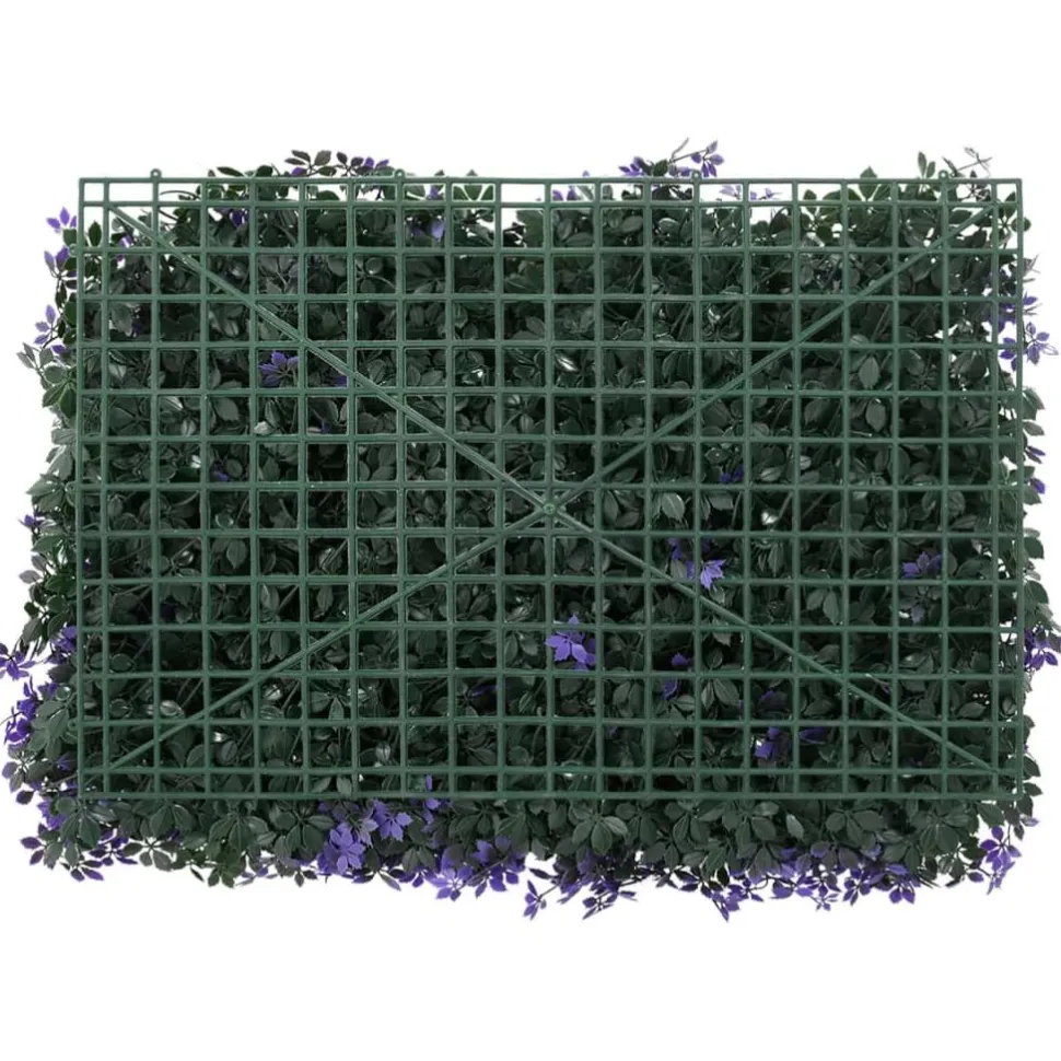 Keinotekoinen lehtiaita 24 kpl violetti 40x60 cm (66643)