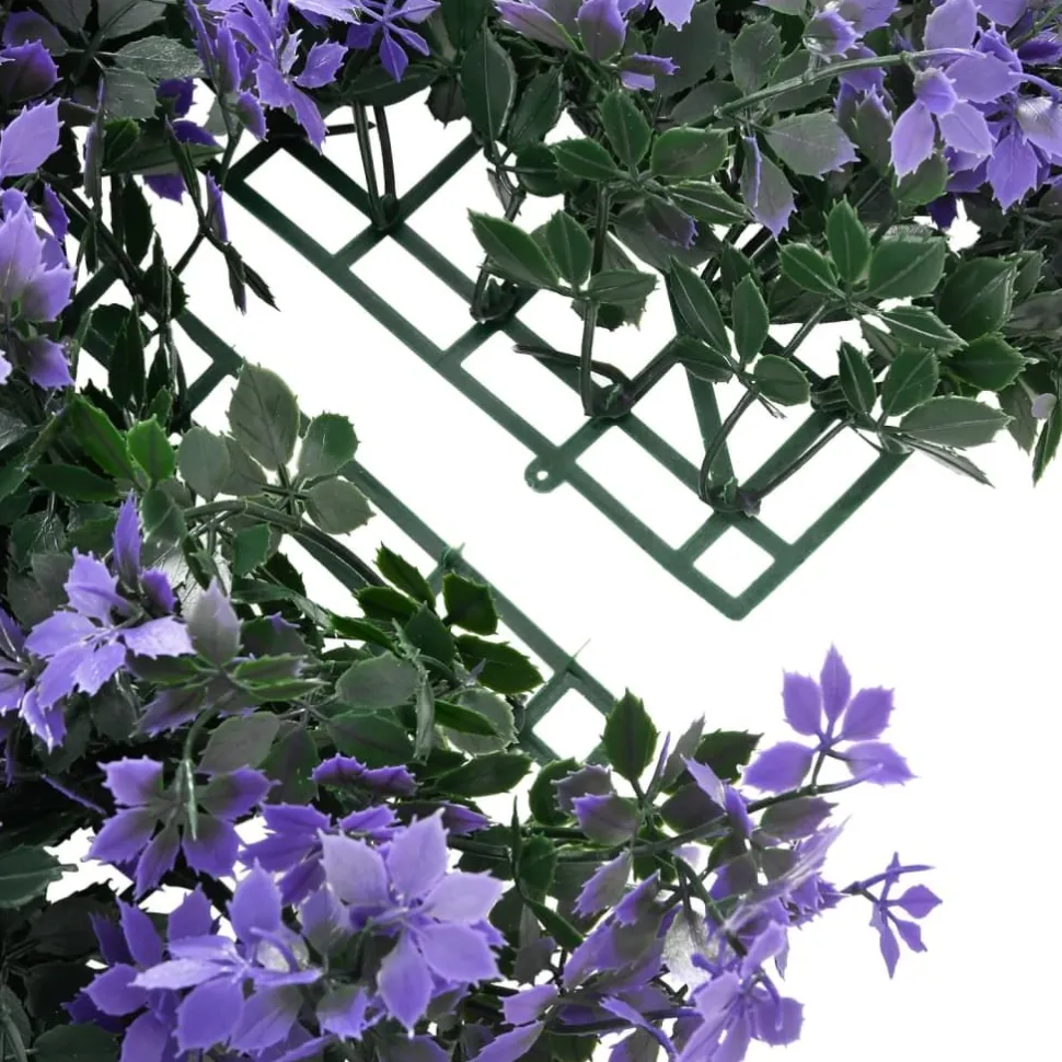 Keinotekoinen lehtiaita 24 kpl violetti 40x60 cm (66643)