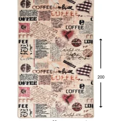 Keittiön matto Linento Coffee, 80x150cm, beige