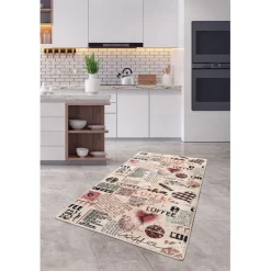 Keittiön matto Linento Coffee, 80x150cm, beige