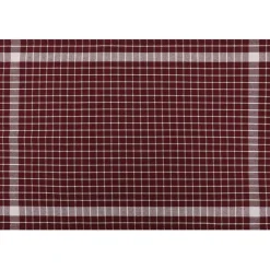 Keittiöpyyhe Linento Kup, 45x65cm, 10kpl, viininpunainen/valkoinen