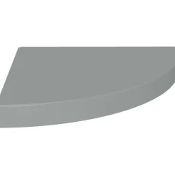 Kelluvat kulmahyllyt 4 kpl harmaa 35x35x3,8 cm mdf