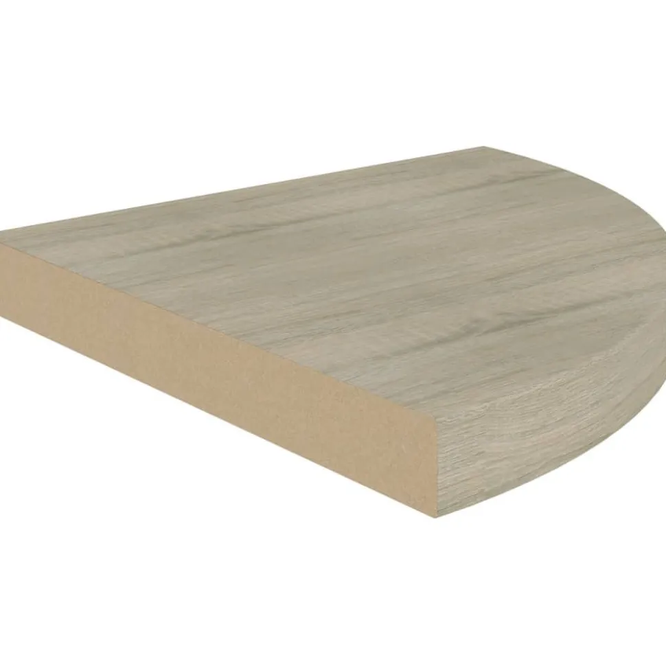Kelluvat kulmahyllyt 4 kpl tammi 35x35x3,8 cm mdf