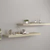 Kelluvat seinähyllyt 2 kpl tammi 90x23,5x3,8 cm mdf