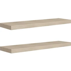 Kelluvat seinähyllyt 2 kpl tammi 90x23,5x3,8 cm mdf
