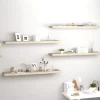Kelluvat seinähyllyt 4 kpl tammi 120x23,5x3,8 cm mdf