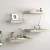 Kelluvat seinähyllyt 4 kpl tammi 40x23x3,8 cm mdf