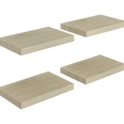 Kelluvat seinähyllyt 4 kpl tammi 40x23x3,8 cm mdf