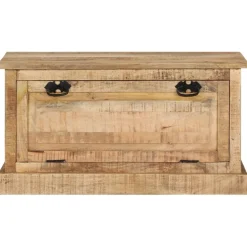 Kenkien säilytyspenkki 85x40x45 cm täysi mangopuu (37827)