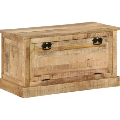 Kenkien säilytyspenkki 85x40x45 cm täysi mangopuu (37827)