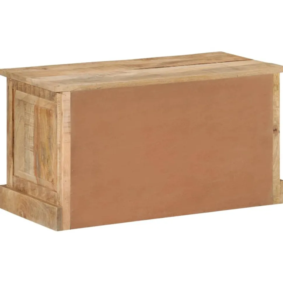 Kenkien säilytyspenkki 85x40x45 cm täysi mangopuu (37827)