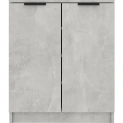 Kenkäkaappi betoninharmaa 59x35x70 cm tekninen puu (11425)