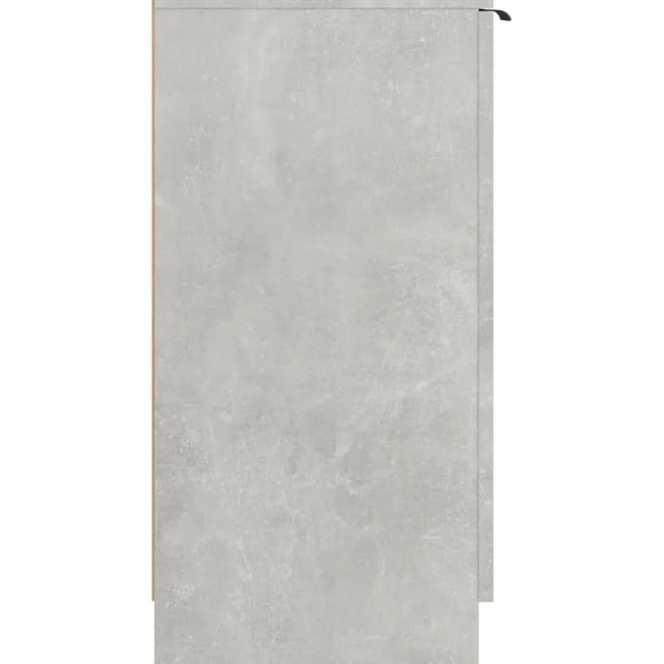 Kenkäkaappi betoninharmaa 59x35x70 cm tekninen puu (11425)