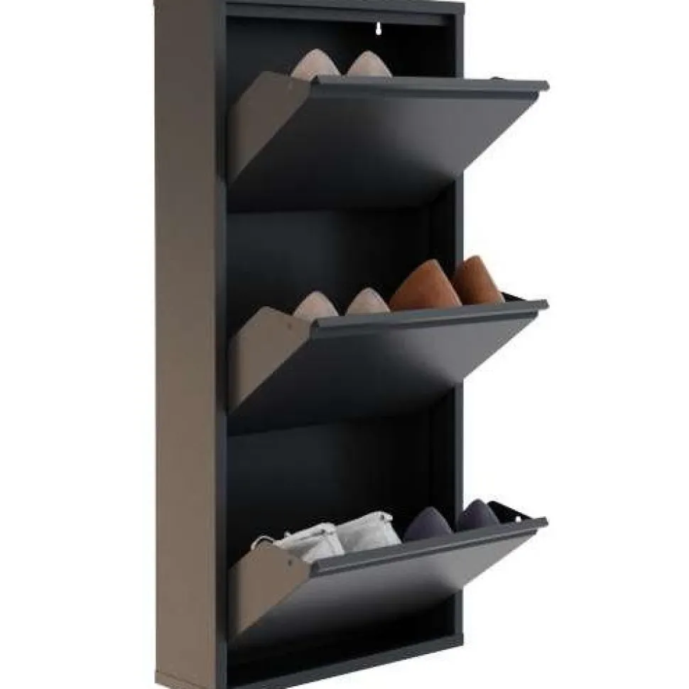 Kenkäkaappi Linento Furniture 3 Piece Metal, 50x103cm
