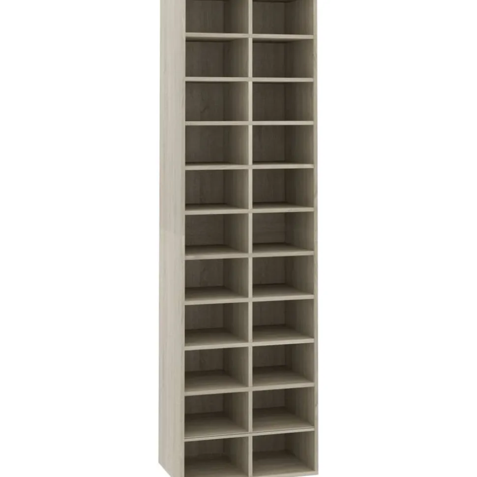 Kenkäkaappi sonoma-tammi 54x34x183 cm lastulevy
