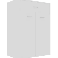 Kenkäkaappi valkoinen 60x35x84 cm lastulevy