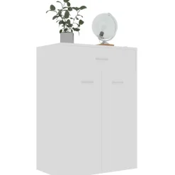 Kenkäkaappi valkoinen 60x35x84 cm lastulevy