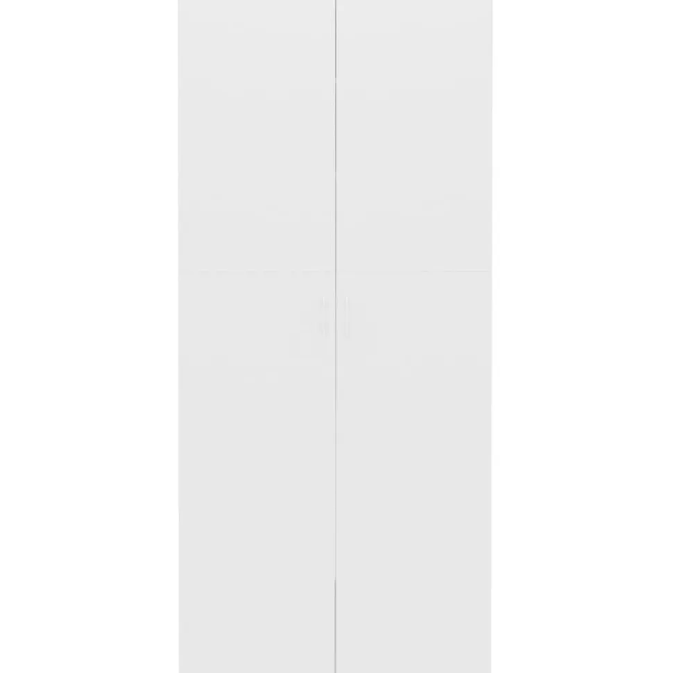 Kenkäkaappi valkoinen 80x35,5x180 cm lastulevy
