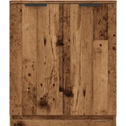 Kenkäkaappi vanha puu 59x35x70 cm tekninen puu (56989)