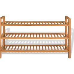 Kenkäteline 3:lla hyllyllä 100x27x59,5 cm täystammi