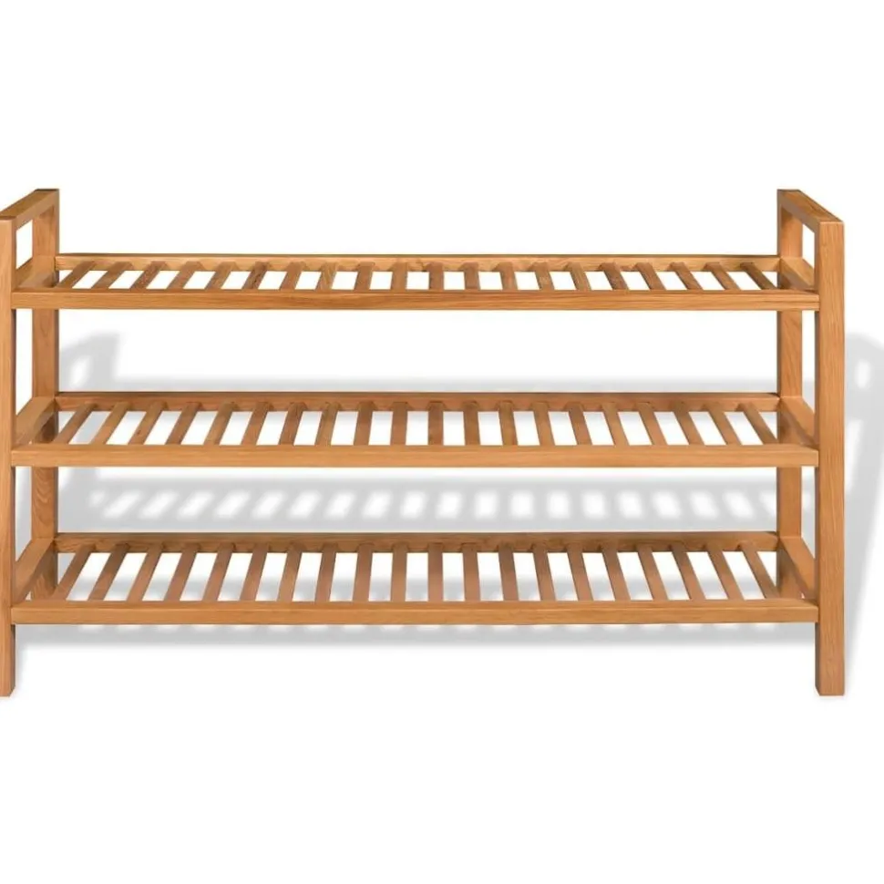 Kenkäteline 3:lla hyllyllä 100x27x59,5 cm täystammi