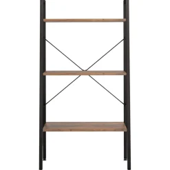 3-kerroksinen lattiahylly 56x35x108 cm vaaleanruskea/musta