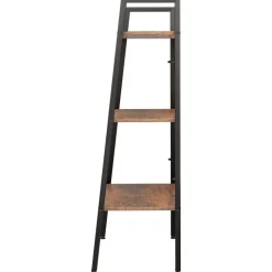 3-kerroksinen lattiahylly 56x35x108 cm vaaleanruskea/musta