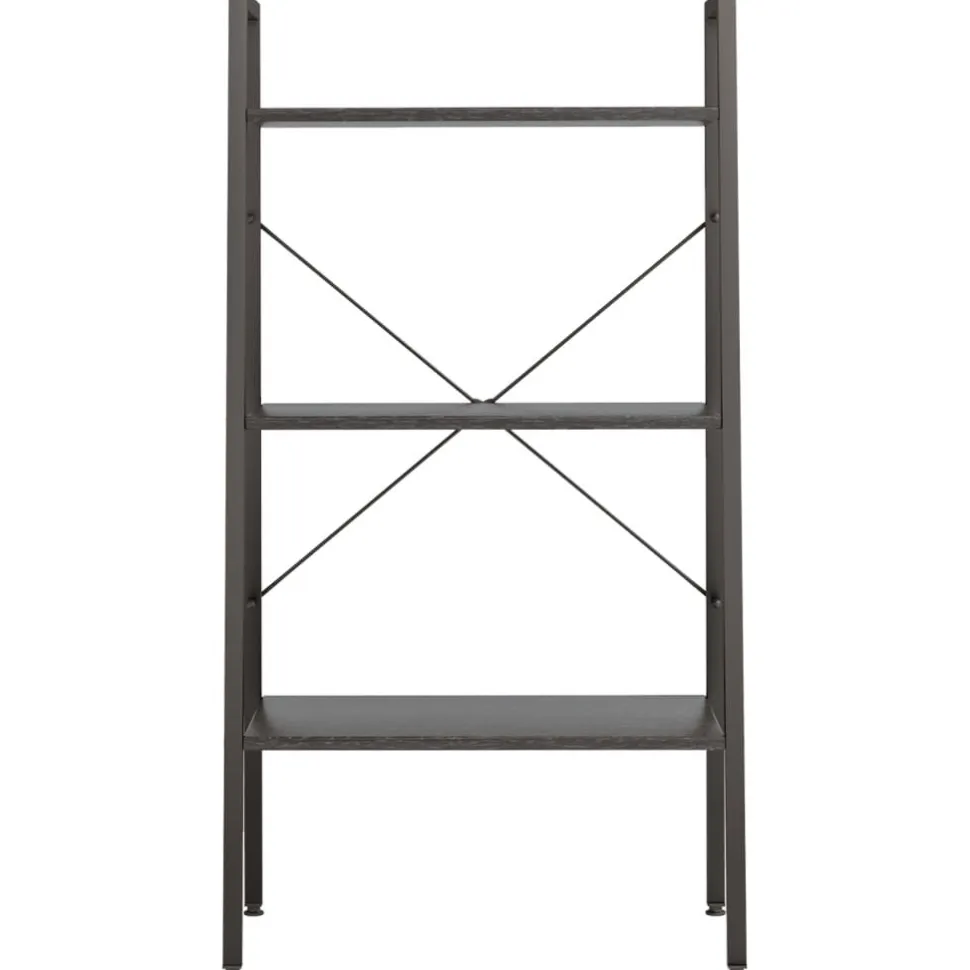 3-kerroksinen lattiahylly 56x35x108 cm vaaleanruskea/musta