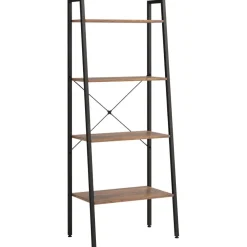 3-kerroksinen lattiahylly 56x35x108 cm vaaleanruskea/musta