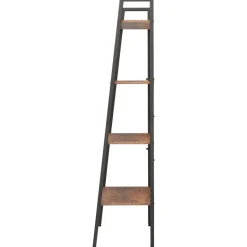 3-kerroksinen lattiahylly 56x35x108 cm vaaleanruskea/musta