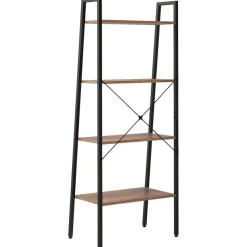 3-kerroksinen lattiahylly 56x35x108 cm vaaleanruskea/musta