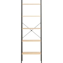 3-kerroksinen lattiahylly 56x35x108 cm vaaleanruskea/musta