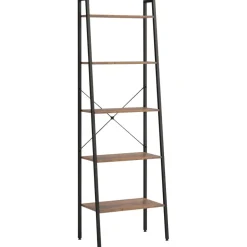 3-kerroksinen lattiahylly 56x35x108 cm vaaleanruskea/musta