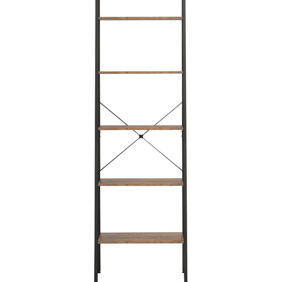 3-kerroksinen lattiahylly 56x35x108 cm vaaleanruskea/musta