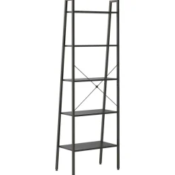3-kerroksinen lattiahylly 56x35x108 cm vaaleanruskea/musta
