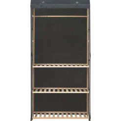3-kerroksinen vaatekaappi 79cm kangas