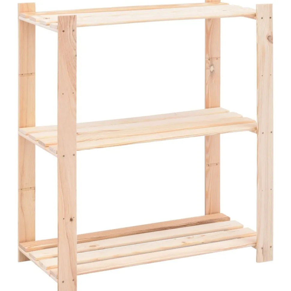 3-kerroksiset varastohyllyt 5 kpl 80x38x90 cm 150kg