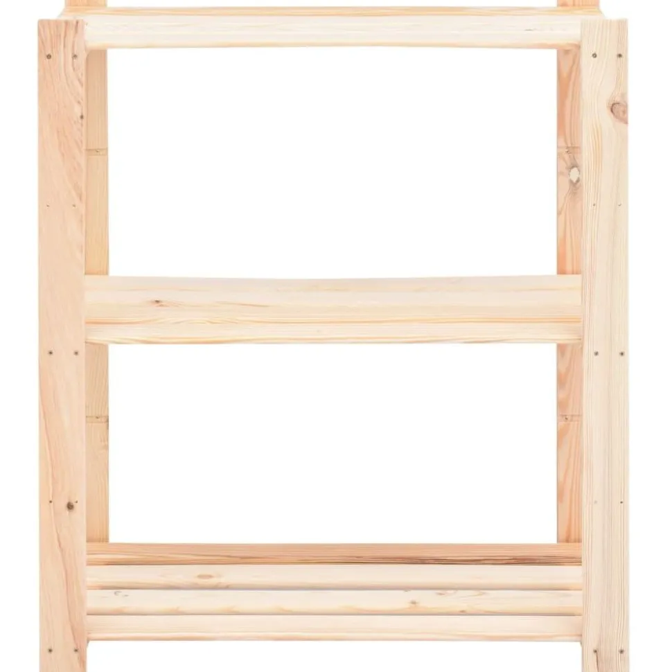 3-kerroksiset varastohyllyt 5 kpl 80x38x90 cm 150kg