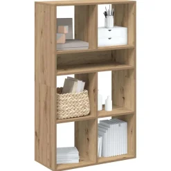 Kirjahylly artesaani tammi 66x31x112 cm tekninen puu (60309)