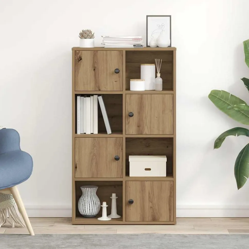 Kirjahylly artesaani tammi 60x24x101,5 cm tekninen puu (60399)
