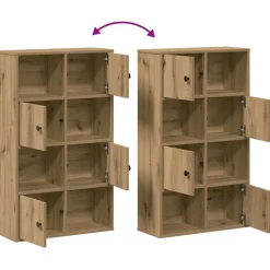 Kirjahylly artesaani tammi 60x24x101,5 cm tekninen puu (60399)