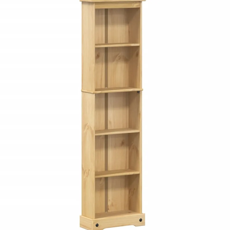 Kirjahylly Corona 46x20x170 cm täysi mänty (02779)