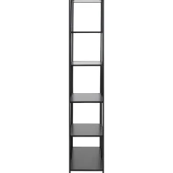 Kirjahylly Home4You SEAFORD 77x35xK185 cm, musta
