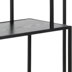 Kirjahylly Home4You SEAFORD 77x35xK185 cm, musta