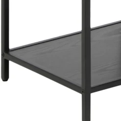 Kirjahylly Home4You SEAFORD 77x35xK185 cm, musta
