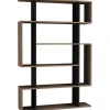 Kirjahylly Linento Furniture Mito antrasiitti/ruskea