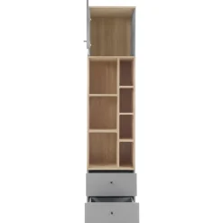 Kirjahylly Nomla ORO SYSTEM 3, 45x195cm, harmaa/ruskea